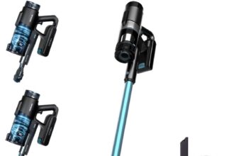 Cecotec Aspirapolvere Scopa Elettrica Senza Fili Portatile Conga Rockstar 1500 Ray Pure, 215W, 12Kpa, Batteria 25.2V, Auto 45Min, 3in1, Spazzola Mista, 2 Programmi, Ciclone Parallelo, Serbatoio 500Ml