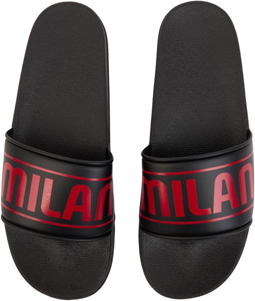 A.C. Milan Ciabatte Con Fascia Ciabatte per la Spiaggia e per Casa, Prodotto UfficialeUnisex - Adulto