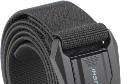 Cintura Tattica - Cintura Tattica Uomo 3,8 cm - Cintura in Nylon Resistente con Fibbia in Metallo a Sgancio Rapido - Per Uso Quotidiano, Vigili del Fuoco, Attività Outdoor, Caccia, Trekking, Sport