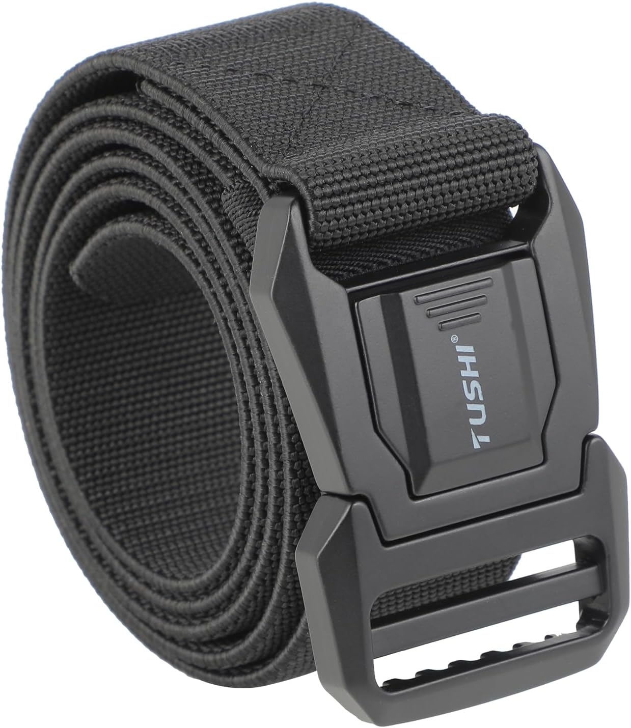 Cintura Tattica - Cintura Tattica Uomo 3,8 cm - Cintura in Nylon Resistente con Fibbia in Metallo a Sgancio Rapido - Per Uso Quotidiano, Vigili del Fuoco, Attività Outdoor, Caccia, Trekking, Sport