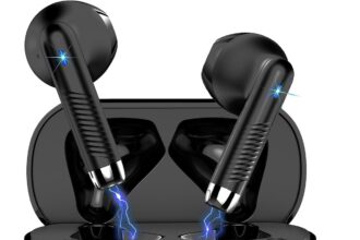 Cuffie Bluetooth Auricolari Bluetooth 5.4, Cuffie Wireless con 4 ENC Cancellazione Rumore Mic, Cuffie in Ear 40 Ore di Riproduzione, Cuffie Senza Filo HiFi Stereo IP7 Impermeabili per iOS & Android
