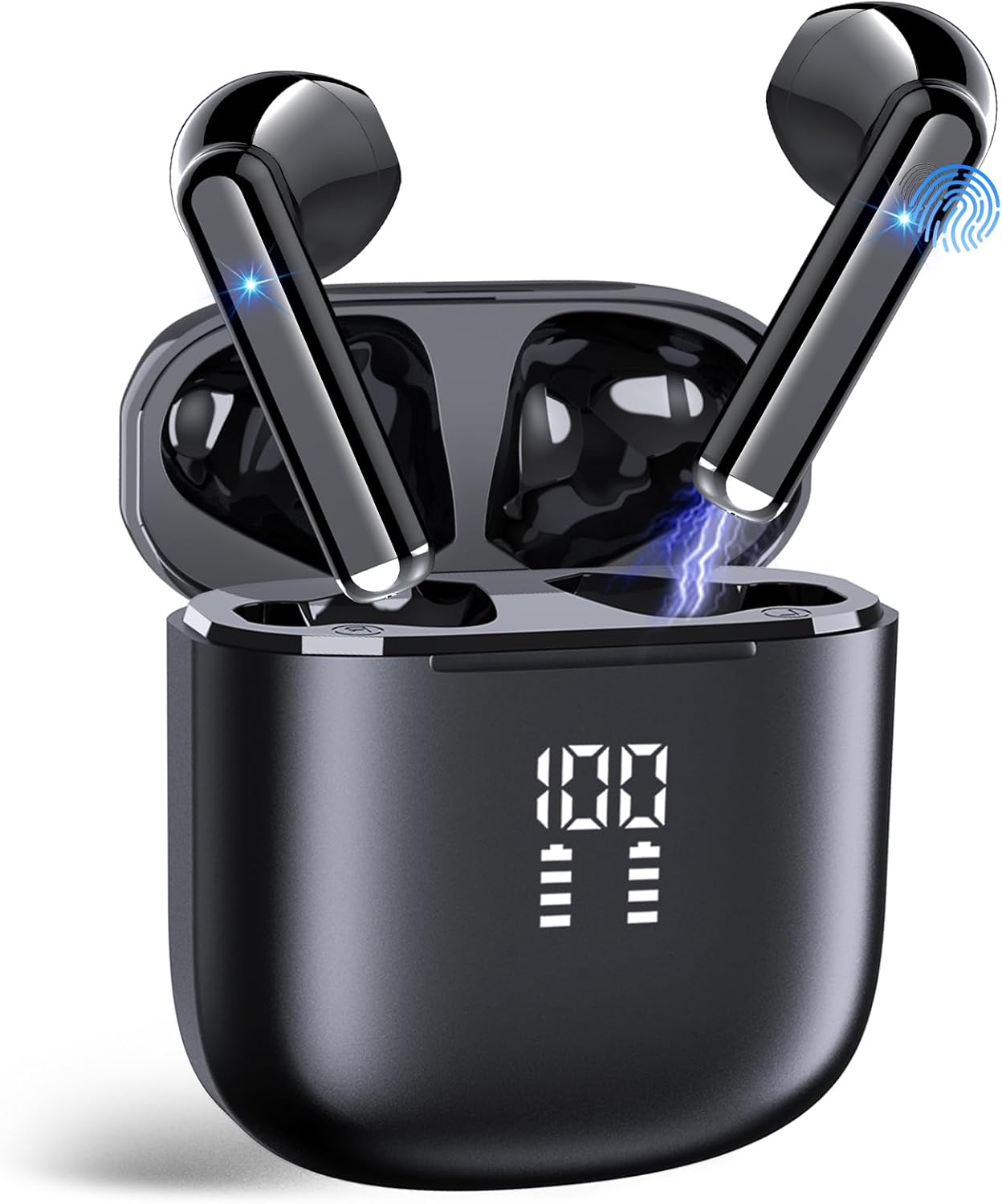 AI Cuffie Traduzione, Bluetooth 5.4 Traduttore Istantaneo Vocale con 164 Lingue, Auricolari di Traduzione con 5 modalità, Codice di Autorizzazione Permanente, Cuffie Bluetooth per Viaggi/Affari