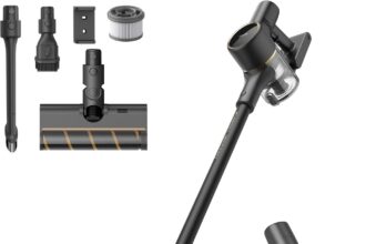 DREAME R10 Pro Aspirapolvere Senza Fili Potente Aspirazione da 150AW Autonomia di 65 Minuti Spazzola Multi-superficie Luci a LED ideale per la Pulizia di Casa e Auto Leggero e Versatile