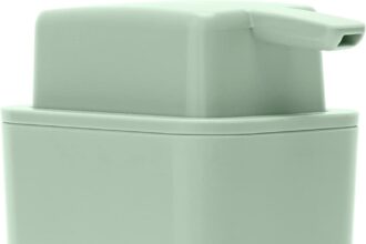 Brabantia - Sinkside Dispenser Sapone per Cucina - Pompa Antigoccia - Antiscivolo e Antigraffio - Ampia Apertura per Ricarica - Resistente alla Corrosione - Accessorio da Cucina - Jade Green - 200 ml