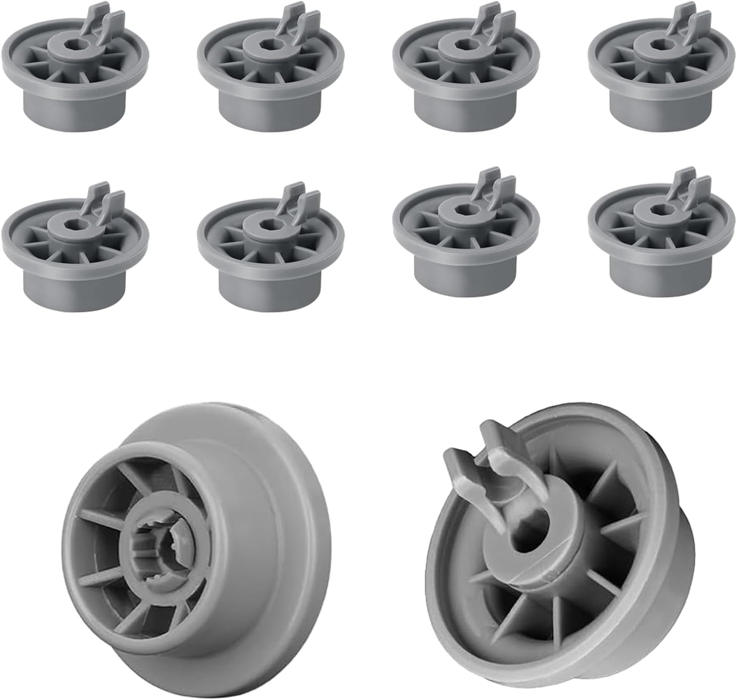 EcoJozon Kit 8 Rotelle Universali per Cestello Inferiore Lavastoviglie - Ruote e Ricambi per Lavastoviglie Bosch Siemens Neff Beko
