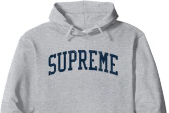 Stampa Supreme LA Vintage Athletic Sports JSN2 Navy Felpa con Cappuccio