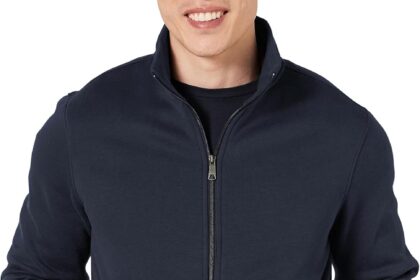Amazon Essentials Felpa con Collo a Lupetto con Cerniera Integrale Uomo