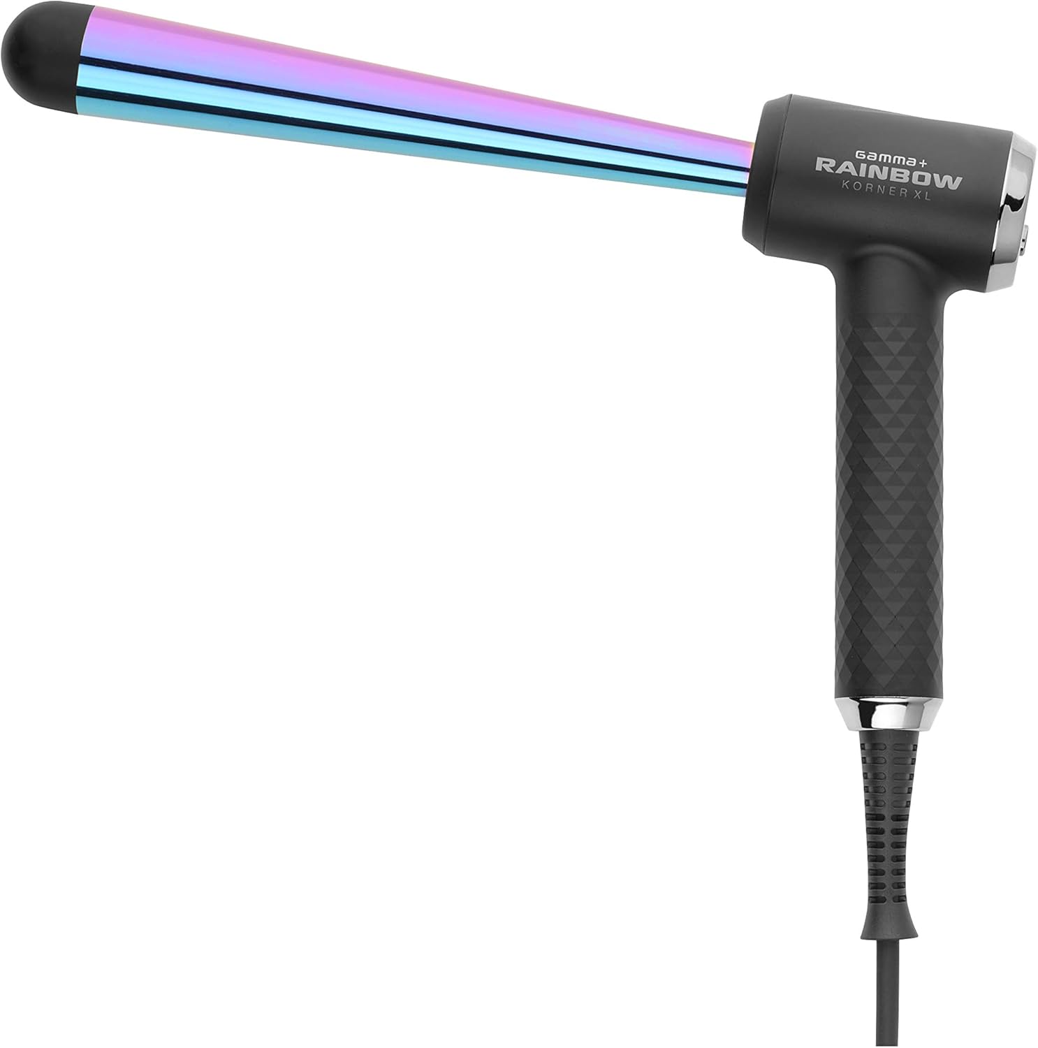 GAMMAPIU’ Ferro Arricciacapelli Professionale Korner XL Rainbow, 4 Temperature Regolabili, Onde Larghe e Strette, Effetto Mosso a Lungo, Riscaldamento Rapido, Autospegnimento dopo 60'
