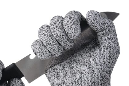 flintronic Guanti Anti Taglio, Guanti da Lavoro Resistenti al Taglio, Certificato EN 388 Protezione Livello 5, guanti da Giardinaggio, guanti da Cucina, Sottili e Leggeri, Lavabili in Lavatrice, S