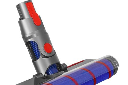Italdos Spazzola Motorizzata Elettrica Turbo compatibile per Dyson V7 V8 V10 V11 V15 Spazzola con Rullo Morbida per Parquet Piastrelle con Luce led verde
