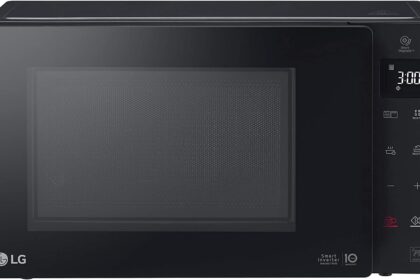 LG MH6336GIB Forno Microonde Smart Inverter con Grill al Quarzo, 23 Litri, 1000 W, Programmi Automatici, 5 Livelli di Potenza Regolabili - Nero Fumè