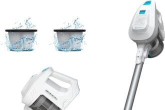Mamibot Aspirapolvere Senza Fili,125W 12Kpa Scopa Elettrica Senza Fili Potente Risparmio energetico e leggero batteria da, di un filtro hepa per pavimenti duri