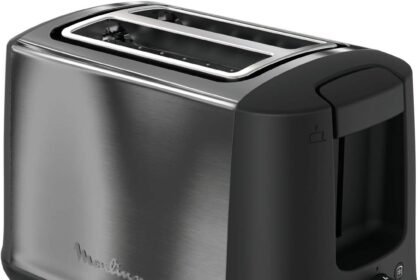 Moulinex Subito Select Tostapane a due Scomparti, Acciaio Inox, Centratura Automatica, Dimensione Scomparti Variabile, Controllo Elettronico, Argento, LT3408