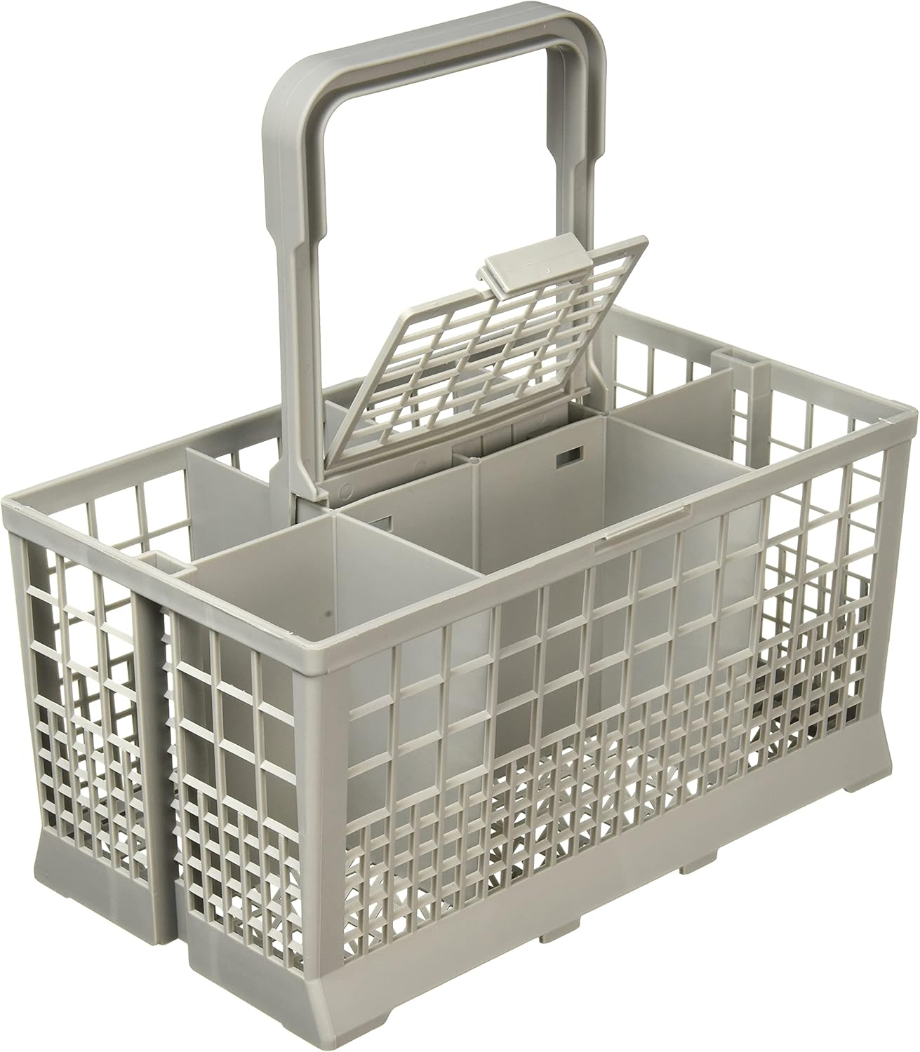 Paxanpax 68-BS-01 Cestello portaposate universale, Per lavastoviglie Bosch, Hotpoint, Neff, Siemens, Smeg, Grigio, 24 x 13.5 x 12.5 cm [etichetta in lingua italiana non garantita]
