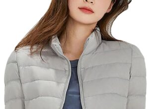 Piumino da Donna 100 Grammi Leggeri Elegante Cappotto Senza Cappuccio Ultraleggero Taglie Forti Giacca Trapuntino Mezza Stagione Imbottiti Piumini Donna Invernale Antivento Caldo Giacconi Slim