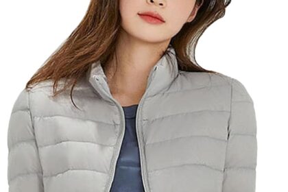 Piumino da Donna 100 Grammi Leggeri Elegante Cappotto Senza Cappuccio Ultraleggero Taglie Forti Giacca Trapuntino Mezza Stagione Imbottiti Piumini Donna Invernale Antivento Caldo Giacconi Slim