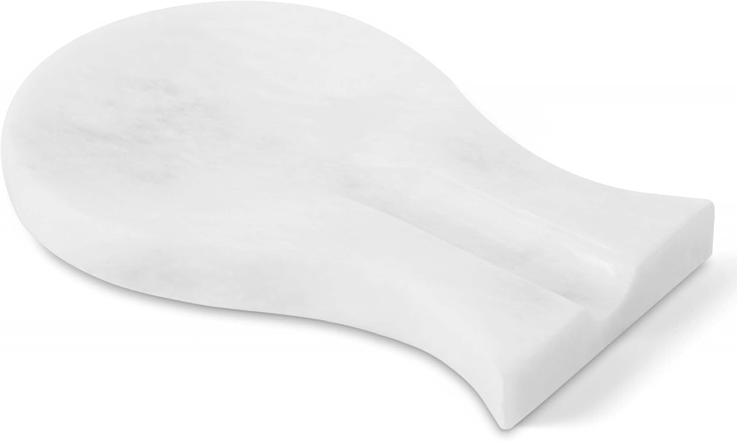 RADICALn Poggiamestolo in Marmo Bianco Fatto a Mano Grande Spatola Mestolo Forchetta Utensile da Cucina Organizer