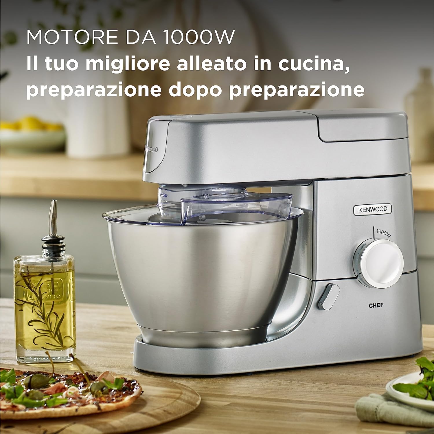 Robot patissier KENWOOD Chef KVC3110S - Gris argente - 1000 W