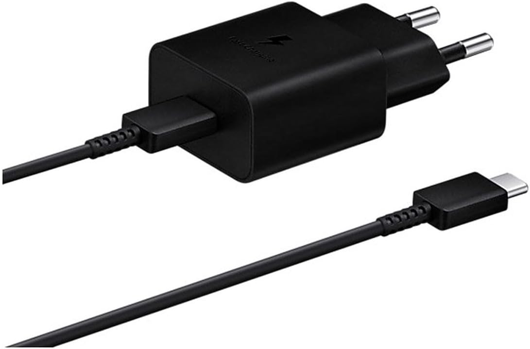 Samsung EP-T1510X Caricatore da 15W, Porta USB-C (con Cavo), Nero