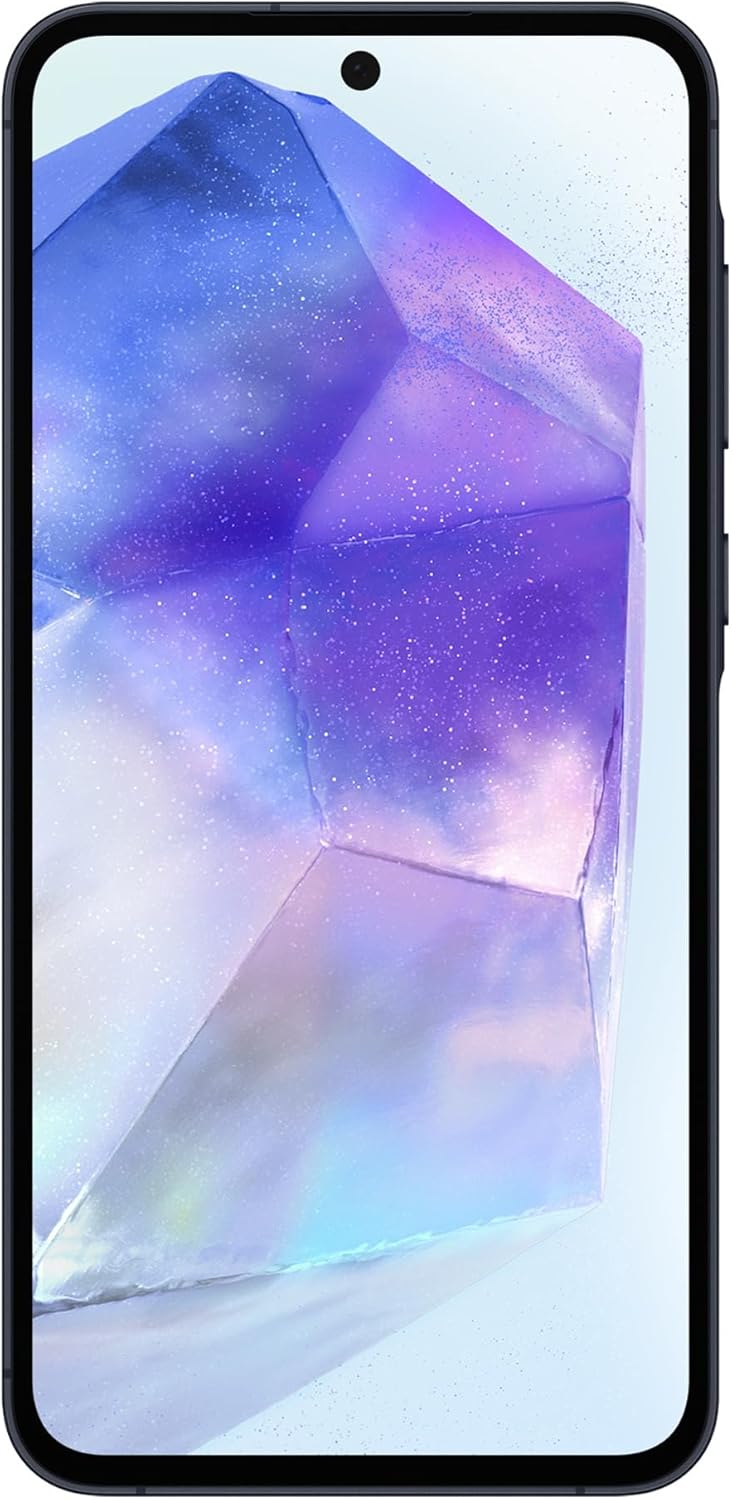 Samsung Galaxy A55 5G, Clear Cover inclusa, Smartphone Android 14, Display FHD+ Super AMOLED 6.6”, 8GB RAM e 256GB di memoria interna espandibile, Batteria 5.000 mAh, Awesome Navy [Versione Italiana]