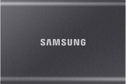 Samsung MU-PC1T0T/WW T7 - SSD Esterno Portatile da 1 TB, USB 3.2 Gen 2, 10 Gbps, Tipo-C, Grigio Titanio