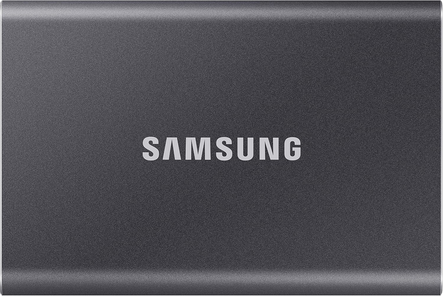 Samsung MU-PC1T0T/WW T7 - SSD Esterno Portatile da 1 TB, USB 3.2 Gen 2, 10 Gbps, Tipo-C, Grigio Titanio