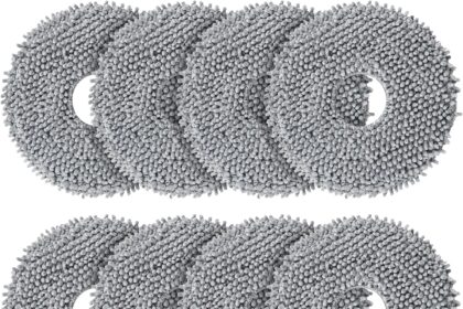 Set di 8 panni di ricambio per Roborock Saros 10R / Q Revo/Qrevo MaxV/Qrevo Master/Qrevo Slim/Qrevo Pro/Qrevo S/Qrevo Curve Robot Aspirapolvere Spin