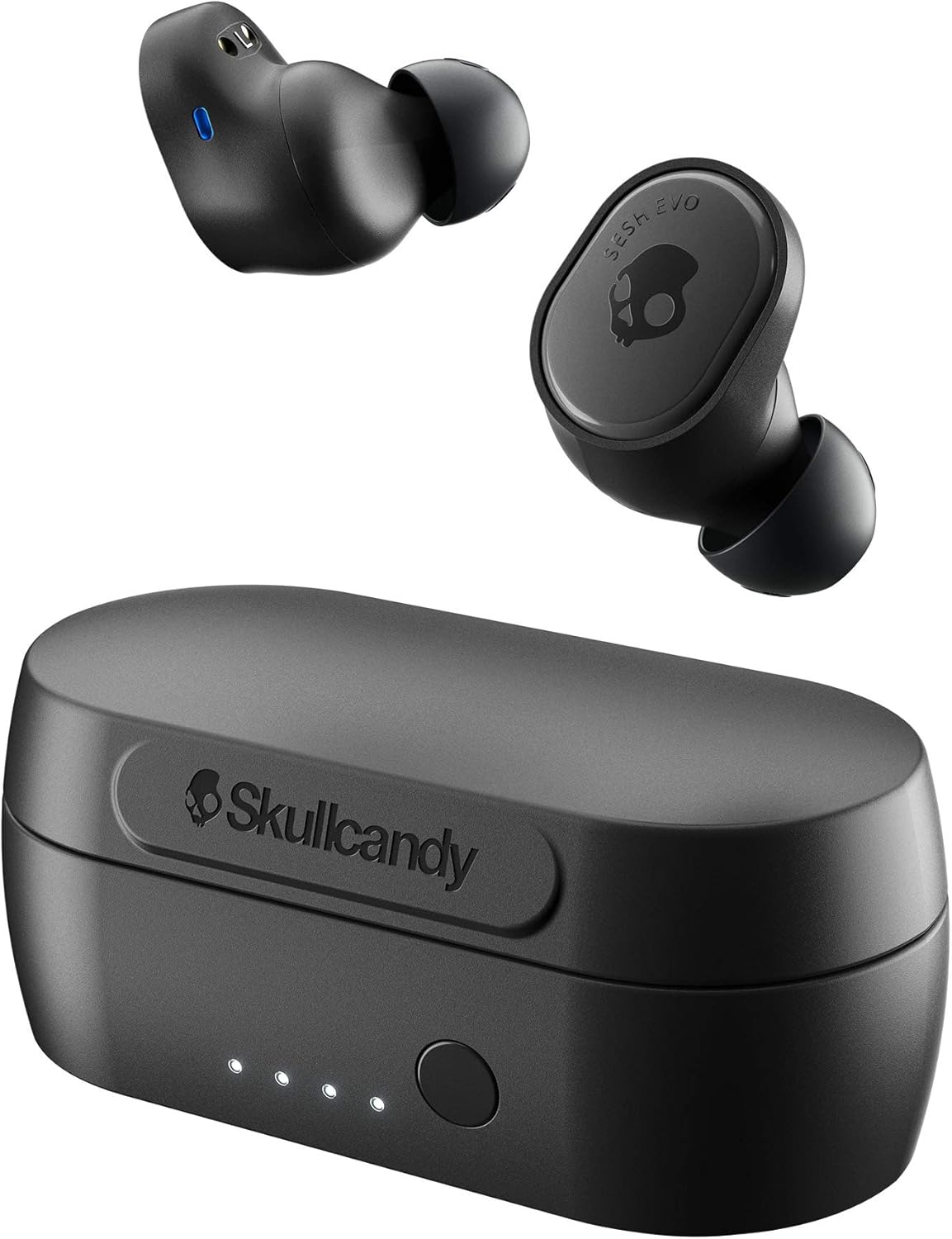 Skullcandy Auricolari Sesh Evo True Wireless Bluetooth, Resistenti A Sudore, Acqua e Polvere IP55, Fino a 24 Ore Di Autonomia Totale - Nero