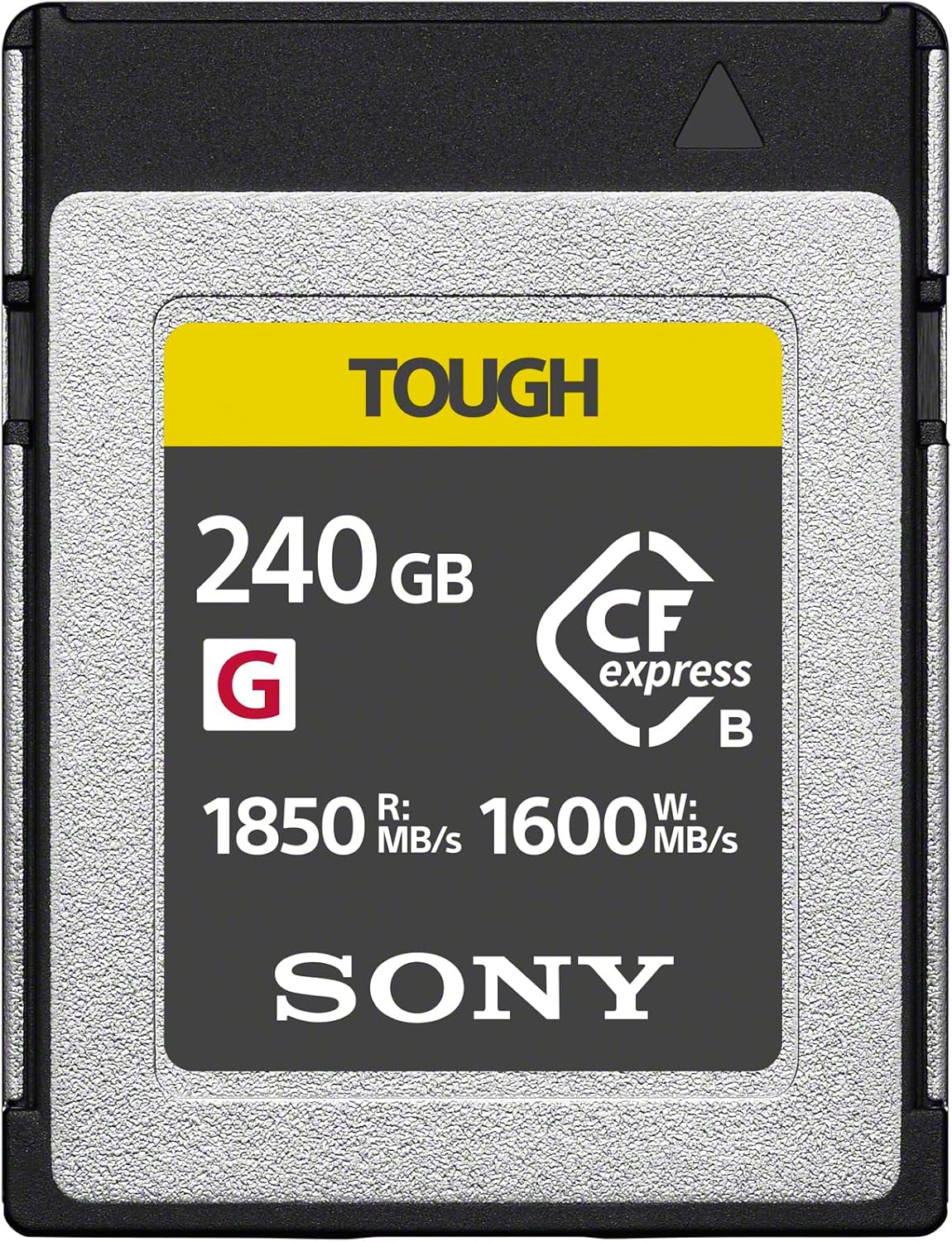 Sony CFexpress Type B 240 GB TOUGH (CEBG240T) – estremamente veloce (lettura fino a 1850 MB/s, scrittura fino a 1600 MB/s), ultra resistente, perfetta per riprese fotografiche e video professionali