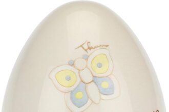 THUN - Time Decorato con Farfalla e Fiore - Accessori Cucina - Linea Elegance - Acrilonitrile-Butadiene-Stirene (ABS) - 7 h cm, Base 3,5 cm