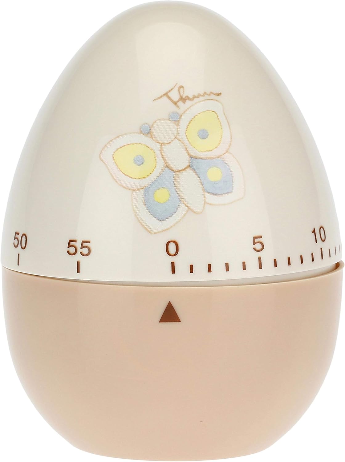 THUN - Time Decorato con Farfalla e Fiore - Accessori Cucina - Linea Elegance - Acrilonitrile-Butadiene-Stirene (ABS) - 7 h cm, Base 3,5 cm