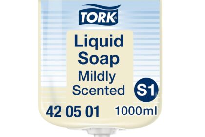 Tork 420501 Sapone liquido delicato Premium, compatibile con sistema S1/S11, idratante e liporestitutivo, 1 x 1000 ml (1000 dosi), colore bianco (perlaceo)