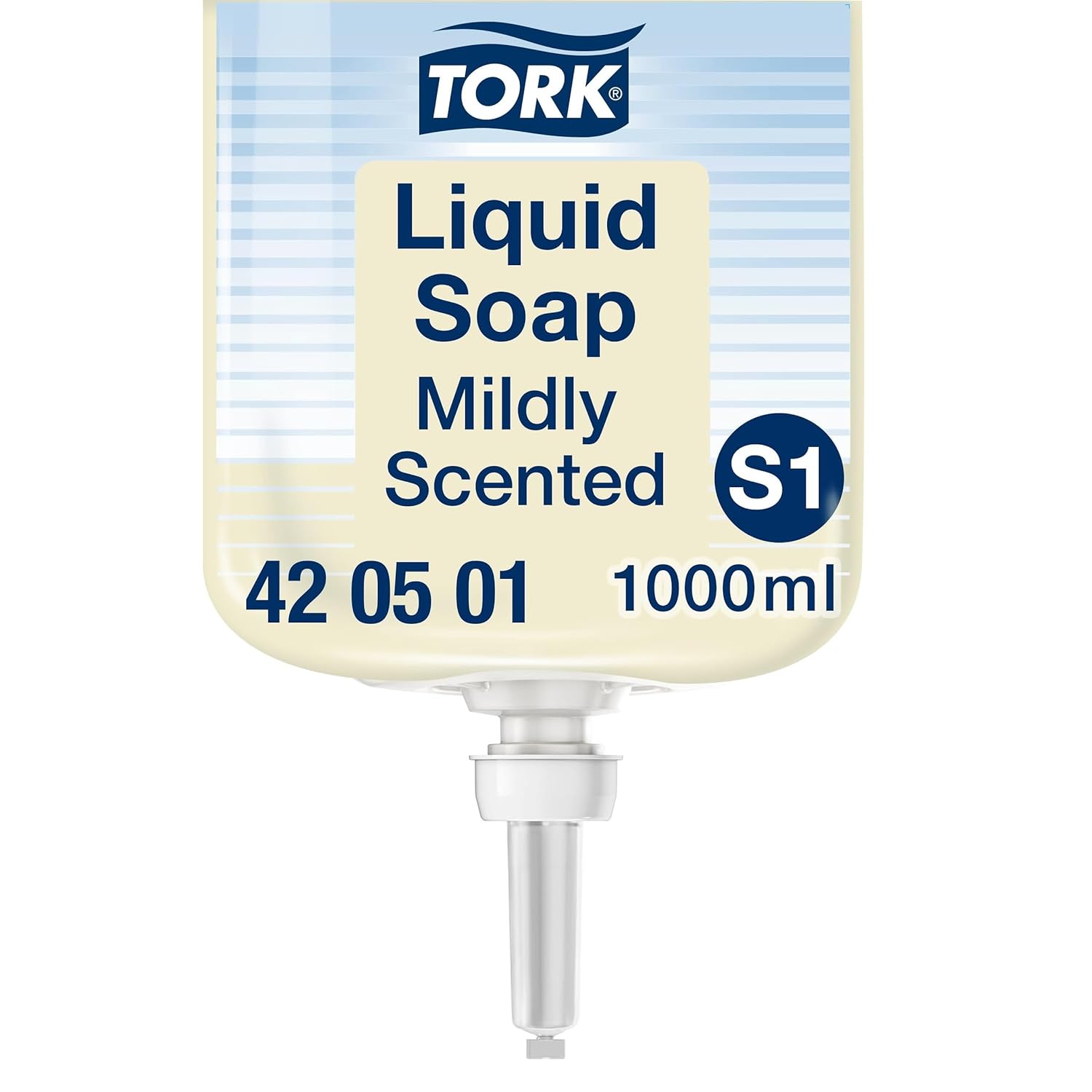 Tork 420501 Sapone liquido delicato Premium, compatibile con sistema S1/S11, idratante e liporestitutivo, 1 x 1000 ml (1000 dosi), colore bianco (perlaceo)