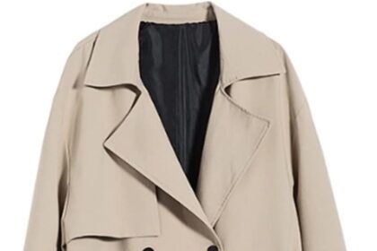 Uomini Trench Size Taglia Un Vento Casual Autunno Cappotti Maschili Classici Vestiti Sciolti (Color : Khaki, Size : XXL)