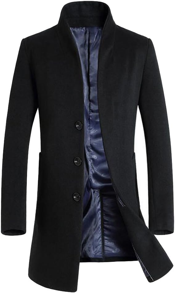 Vogstyle Uomo Sottile Caloroso Cappotto Invernale di Lana(XS-XL)