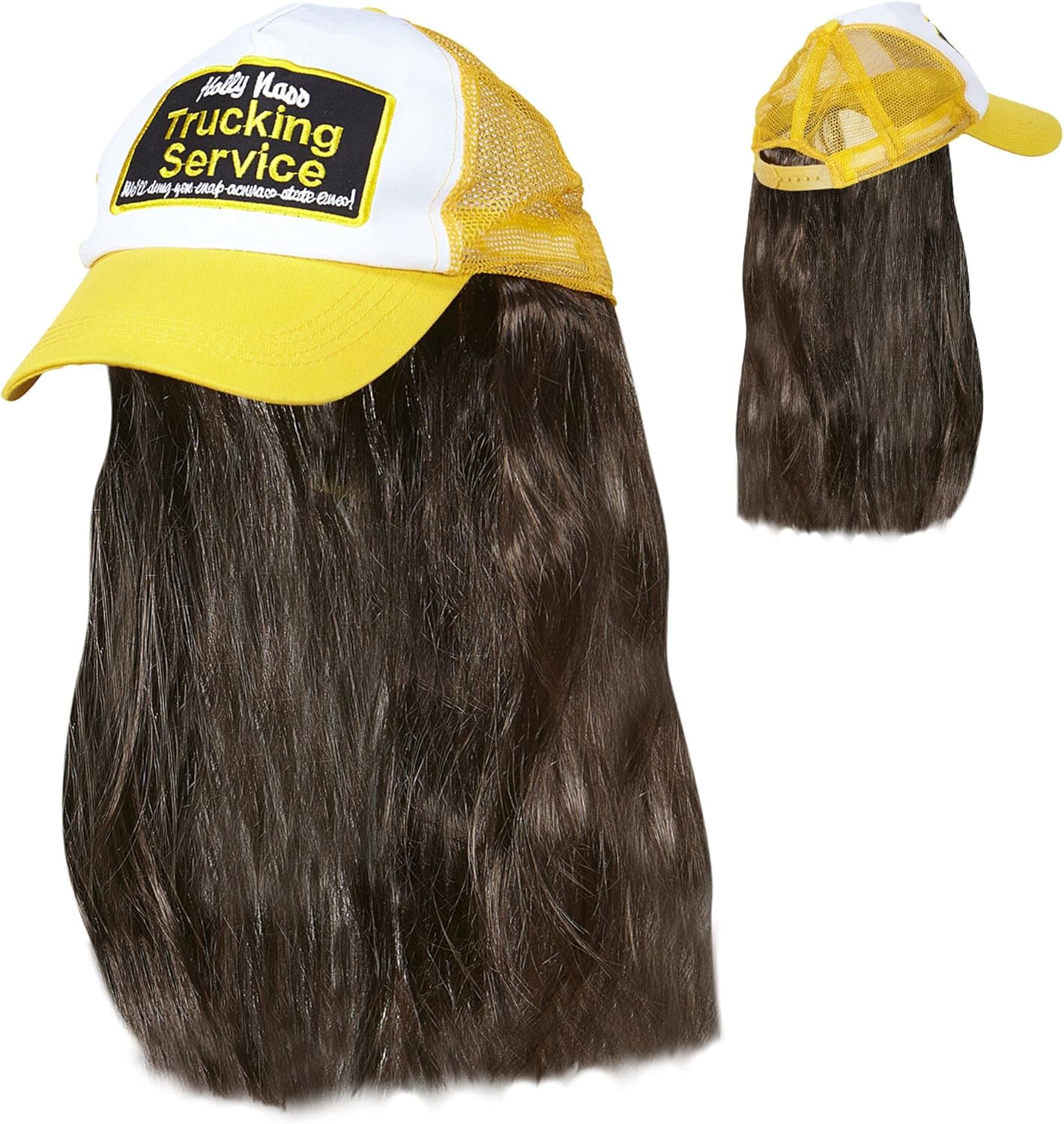 W WIDMANN MILANO Party Fashion 05934 - Berretto Camionista con capelli, regolabile, berretto, cappello, copricapo, accessorio, festa a tema, carnevale