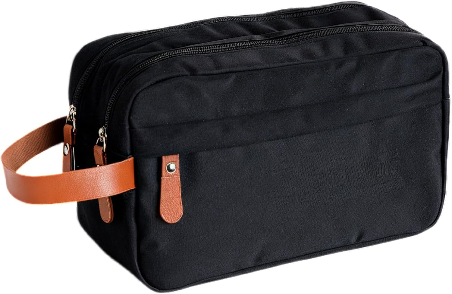 Zyiphor Borsa da Toilette Viaggio Impermeabile con Doppia Sacca Principale - Organizer per Uomo e Donna, Beauty Case con Rete e Maniglia(nero)