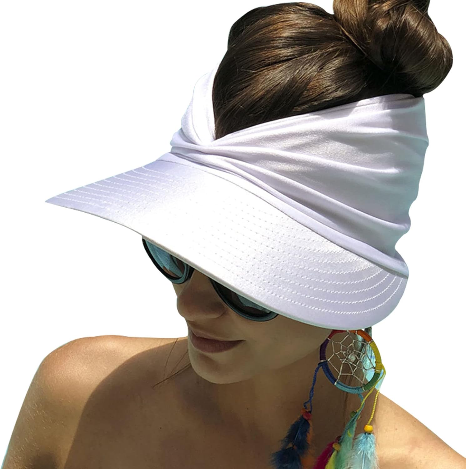 Baynetin Donna Cappello Visiera Pieghevole Berretto Estivo Tesa Larga UPF 50+ Protezione UV Asciugatura Rapida Cappello Sportivo da Spiaggia