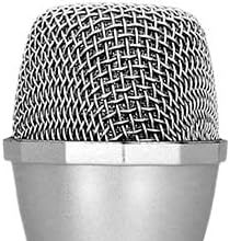 Boland 30846 - Microfono Popstar argento, 23,5 cm, microfono per karaoke, manichino per costumi di carnevale, accessori per costumi, accessorio per carnevale e karaoke