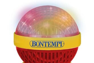 Bontempi | StarMic Karaoke - Microfono con Effetti Luminosi per Esibizioni da Vera Star, Rosso, 60x195x60 mm