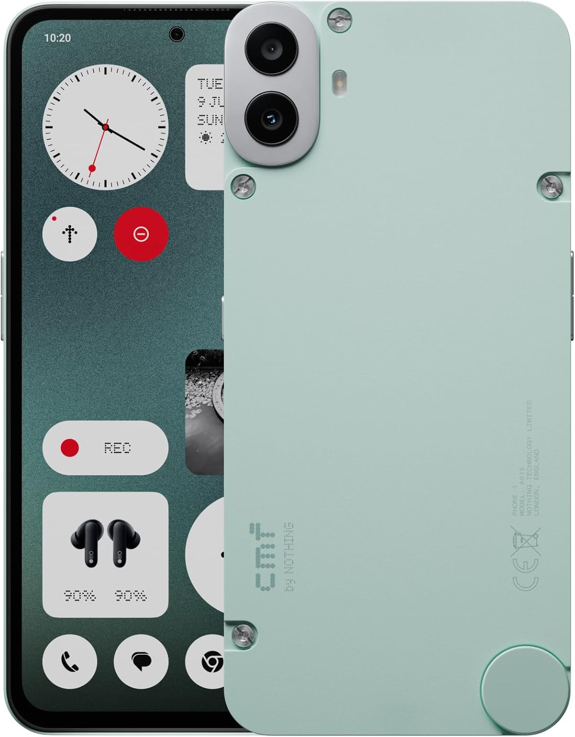 CMF Phone 1 8+128GB - Smartphone con fotocamera posteriore Sony da 50 MP con Ultra XDR, Display Super AMOLED da 6,67 pollici e Nothing OS 2.6 - Verde chiaro