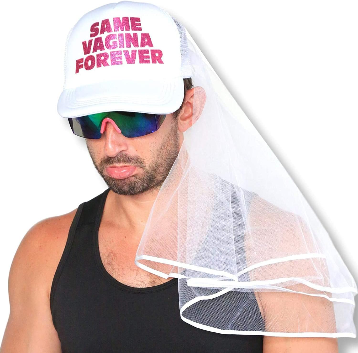 Cappello e velo per addio al celibato, per feste di compleanno, accessori,articoli divertenti