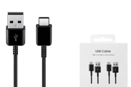 SAMSUNG Cavo USB-A a USB Type-C, 150cm (Multi Pack 2), Nero
