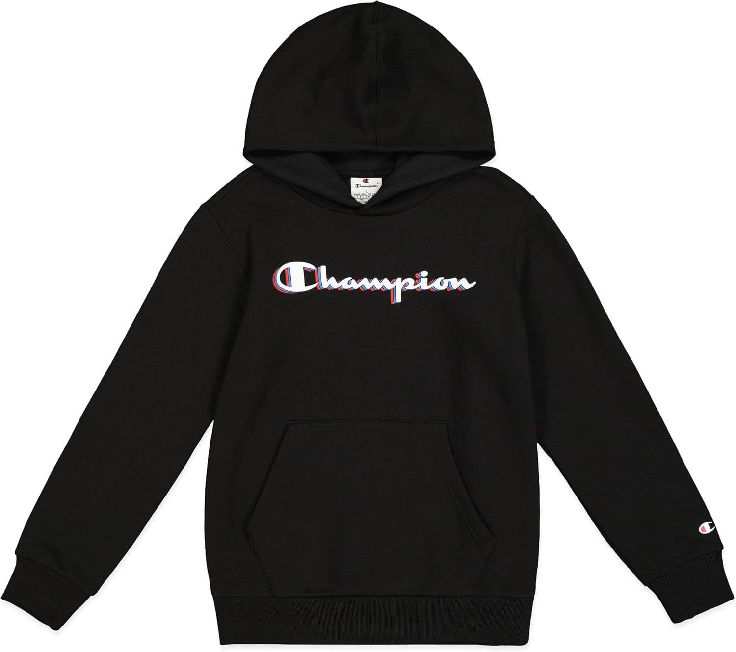 Champion Legacy Boy - Big Logo Hoodie Felpa con Cappuccio Bambini e Ragazzi (Pacco da 1)