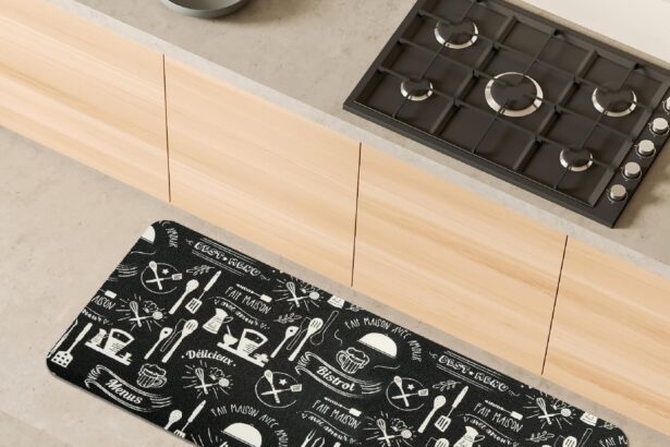 Comart - Tappeto Cucina Malaga - Passatoia 100% PVC - Antimacchia - Antiscivolo - Impermeabile - Tappetino Lavabile in Lavatrice - Corsia Moderna per Cucina e Corridoio - Lavagna Nero - 55x130 cm