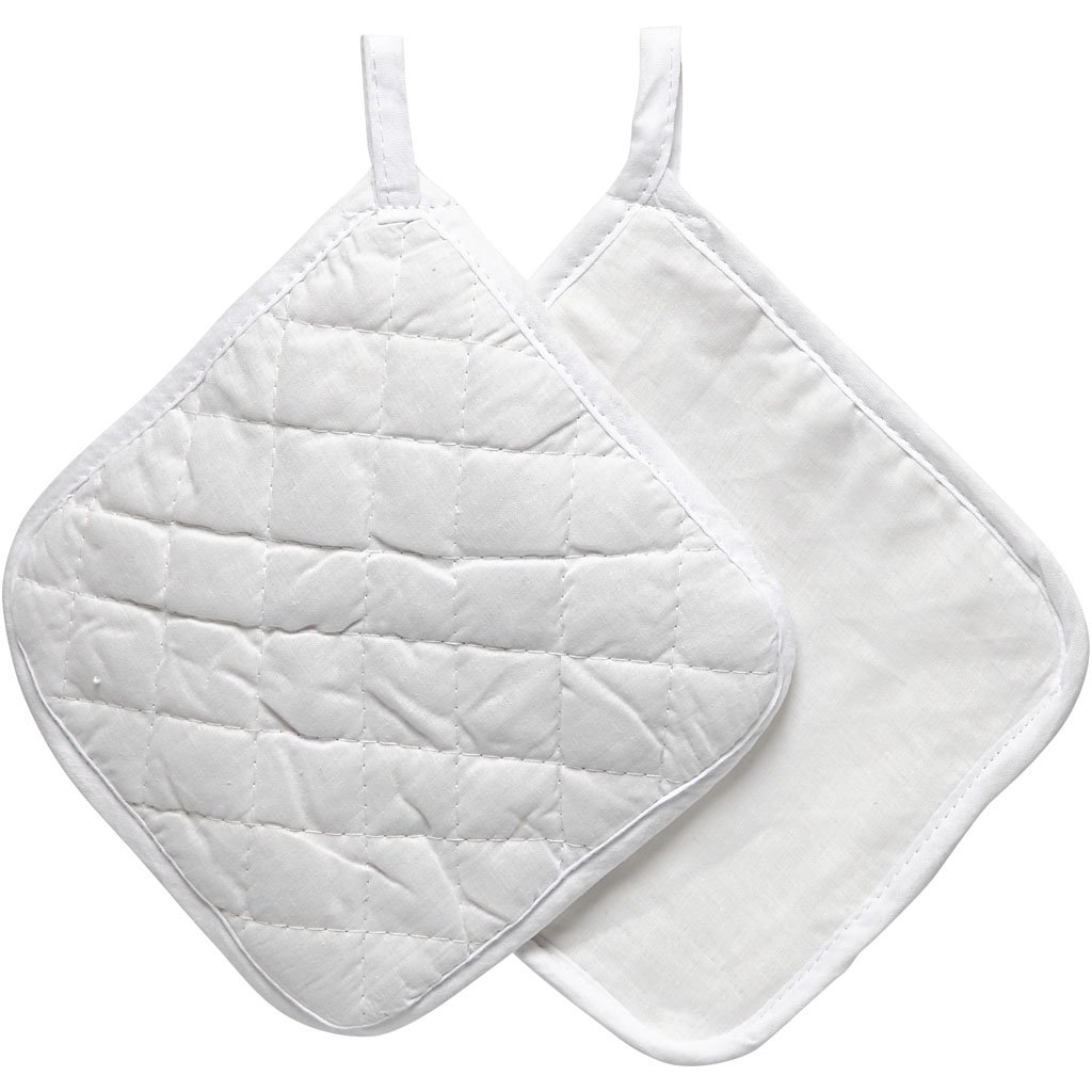 Creativ Company 444601 Potholder 4pezzo(i) Bianco Cotone presina e guanto da forno