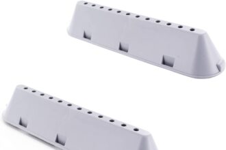 DL-pro 22,5 x 5,3 x 4 cm per Indesit C00533119 C00268109 Whirlpool Bauknecht 482000023096 - Trasportatore a coste, 12 fori per lavatrice, lavasciuga (2 pezzi)