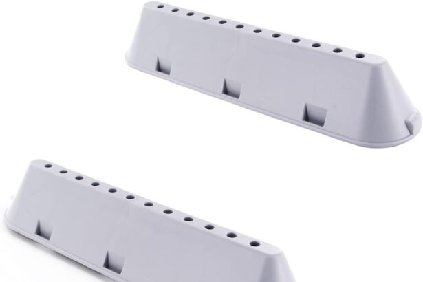 DL-pro 22,5 x 5,3 x 4 cm per Indesit C00533119 C00268109 Whirlpool Bauknecht 482000023096 - Trasportatore a coste, 12 fori per lavatrice, lavasciuga (2 pezzi)