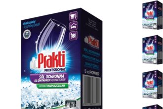 dr.Prakti Il sale per lavastoviglie, ammorbidisce l'acqua e previene efficacemente il calcare nella lavastoviglie e sulle stoviglie, da 1,5 kg x 6 pezzi