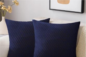 HERZLG LIFE Federe Cuscini Divano Impermeabile AntiGraffio Antiscivolo Divano Protector 45x45cm-Blu